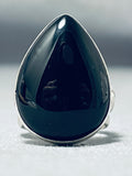 Ben Begaye (d.) Native American Navajo Black Onyx Sterling Silver Ring-Nativo Arts