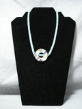 Native American Incredible Vintage Santo Domingo Royston Turquoise Sterling Silver Necklace-Nativo Arts