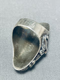 Fascinating Vintage Native American Navajo Kingman Turquoise Sterling Silver Huge Ring-Nativo Arts