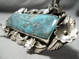 One Of The Biggest Craziest Native American Turquoise Sterling Silver Ring-Nativo Arts