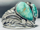 One Of The Most Unique Vintage Native American Navajo Royston Turquoise Sterling Silver Bracelet-Nativo Arts