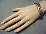 Excellent Navajo Sterling Silver Bracelet Native American-Nativo Arts