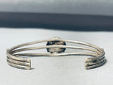 Impressive Vintage Native American Navajo Spiderweb Turquoise Sterling Silver Bracelet-Nativo Arts