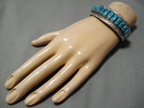 Superior Vintage Navajo Turquoise Sterling Silver Native American Bracelet-Nativo Arts