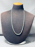 One Of The Most Unique Vintage Santo Domingo Turquoise Heishi Necklace-Nativo Arts