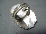 Marvelous Native American Navajo Royston Turquoise Cluster Sterling Silver Ring-Nativo Arts