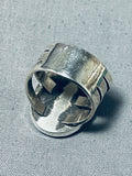 Outstanding San Felipe 8 Turquoise Sterling Silver Huge Ring-Nativo Arts