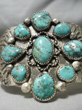 One Of The Best Vintage Native American Navajo Royston Turquoise Sterling Silver Bracelet Old-Nativo Arts