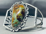 Very Rare Vintage Native American Navajo Royston Turquoise Sterling Silver Bracelet-Nativo Arts