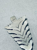 Arrowhead Tree Vintage Native American Navajo Sterling Silver Pin Old-Nativo Arts