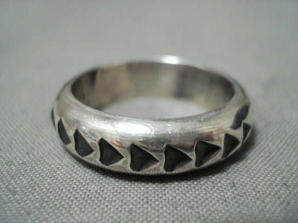 Important Sunny Reeves Vintage Navajo Sterling Silver Ring Native American-Nativo Arts