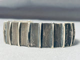 Native American Important Vintage Yellowhorse Hand Tooled Sterling Silver Bracelet-Nativo Arts