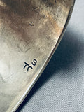 Thomas Singer Very Rare Early Hallmark Vintage Native American Navajo Sterling Silver Bracelet-Nativo Arts