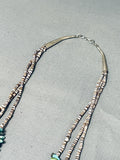 Fabulous Vintage Native American Navajo Royston & Kingman Turquoise Sterling Silver Necklace-Nativo Arts