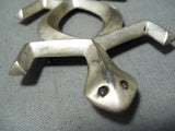 Whimsical Vintage Native American Navajo Sterling Silver Gecko Pin/ Pendant Old-Nativo Arts