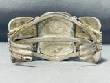 Tommy Platero Vintage Native American Navajo Gilbert Turquoise Sterling Silver Bracelet-Nativo Arts