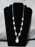 Museum Vintage Native American Navajo Storyteller Sterling Silver Necklace Old-Nativo Arts