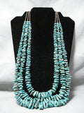 Jaw-dropping Vintage Navajo Royston Turquoise Necklace Native American Old-Nativo Arts