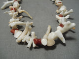 Very Rare!! White Coral Native American Navajo Vintage Necklace-Nativo Arts