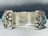 Very Important Vintage Native American Navajo Ben Begaye Sterling Silver Turquoise Bracelet-Nativo Arts