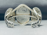 Towering Native American Navajo Honeybee Jasper Sterling Silver Bracelet Signed-Nativo Arts
