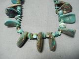 Native American Stunning Vintage Navajo Spiderweb Turquoise Sterling Silver Necklace-Nativo Arts