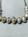 Elegant Vintage Native American Navajo Sterling Silver Necklace-Nativo Arts