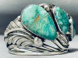 One Of The Most Unique Vintage Native American Navajo Royston Turquoise Sterling Silver Bracelet-Nativo Arts