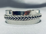 Expressive Native American Navajo Sterling Silver Bracelet-Nativo Arts