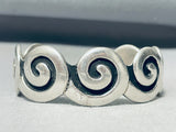 Most Famous Native American Navajo Artist- Vintage Native American Navajo Kenneth Begay Sterling Silver Bracelet-Nativo Arts