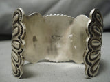 Important Vintage Native American Navajo Blue Thunder Turquoise Sterling Silver Bracelet-Nativo Arts