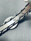Kirby Nez Top Turquoise Mine Native American Navajo Sterling Silver Bracelet-Nativo Arts