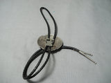 Important Mary Morgan Vintage Native American Navajo Intricate Sterling Silver Bolo Tie-Nativo Arts