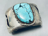 Important Redhorse Vintage Native American Navajo Huge Turquoise Sterling Silver Bracelet-Nativo Arts
