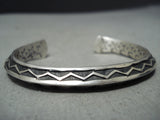 Important Vintage Native American Navajo Sunshine Reeves Sterling Silver Bracelet-Nativo Arts