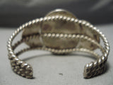 Early Museum Vintage Native American Navajo Carico Lake Turquoise Sterling Silver Bracelet Old-Nativo Arts