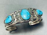 Lasso Love Vintage Native American Navajo Turquoise Sterling Silver Bracelet Old-Nativo Arts