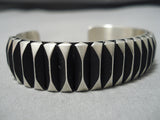 Stunning Vintage Navajo Tahe Family Sterling Silver Native American Bracelet-Nativo Arts