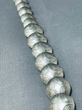 Stunning Vintage Native American Navajo Sterling Silver Necklace-Nativo Arts