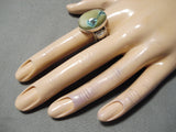 One Of Most Unique Native American Navajo Ben Begaye Turquoise Sterling Silver Ring-Nativo Arts