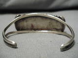 Rare Vintage San Felipe Native American Sterling Silver Torpedo Bracelet Cuff-Nativo Arts