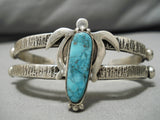 Exquisite Vintage Navajo Turtle Native American Sterling Silver Bracelet Cuff-Nativo Arts