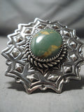 Striking San Felipe Royston Turquoise Sterling Silver Ring Native American-Nativo Arts