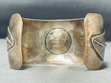 Important Vintage Native American Navajo Handmade Basket Sterling Silver Bracelet-Nativo Arts