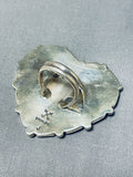 Unbelievable Native American Navajo Coral Sterling Silver Heart Ring-Nativo Arts