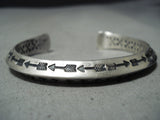 Sunny Reeves Vintage Navajo Sterling Silver Bracelet Native American Old-Nativo Arts