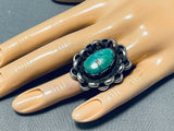 Fantastic Vintage Native American Navajo Royston Turquoise Sterling Silver Ring-Nativo Arts