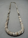 Marvelous Vintage Santo Domingo Native American Graduated Heishi Necklace-Nativo Arts