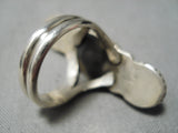 Colossal #8 Turquoise Vintage Navajo Sterling Silver Native American Ring-Nativo Arts