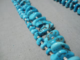 Magnificent Vintage Navajo Turquoise Necklace Native American Old-Nativo Arts